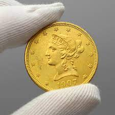 Size of U.S. $10 liberty gold coins