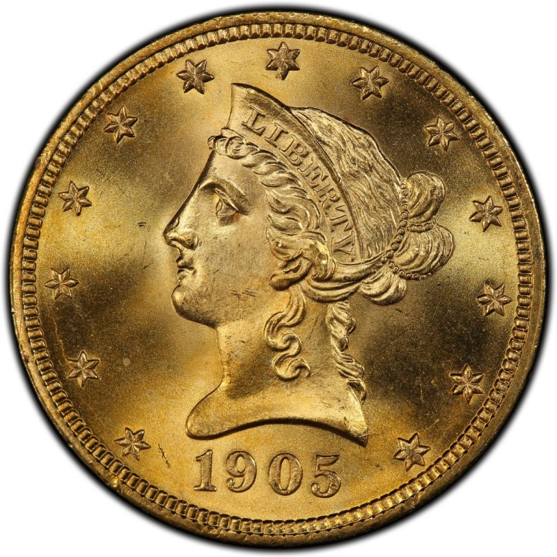 design of U.S. $10 liberty gold coins