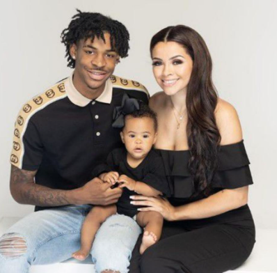 KK Dixon with her ex Ja Morant & baby 