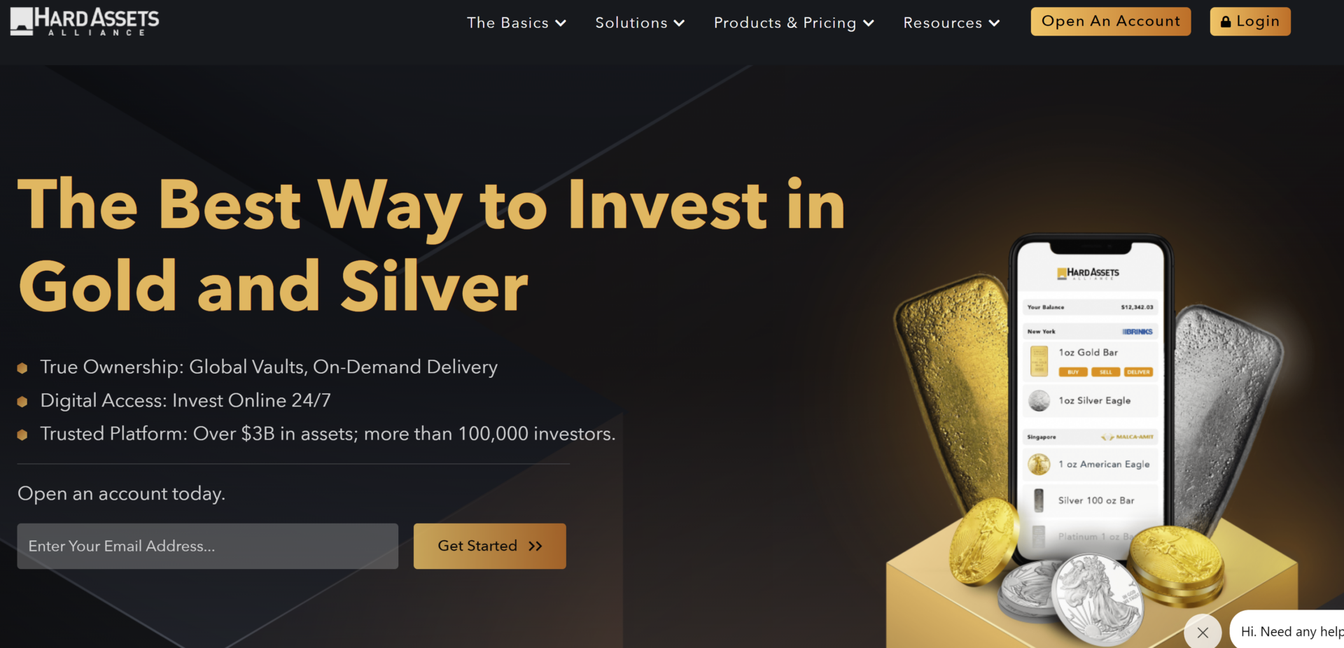 Website of Hard Assets Alliance