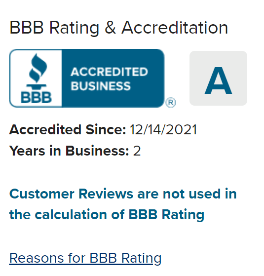 Endeavor Metals Group BBB rating and accreditation