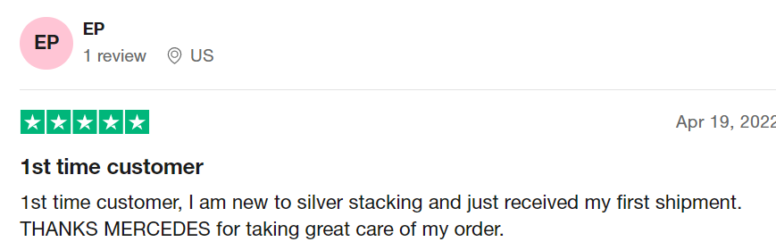 Positive Trustpilot review on MMX