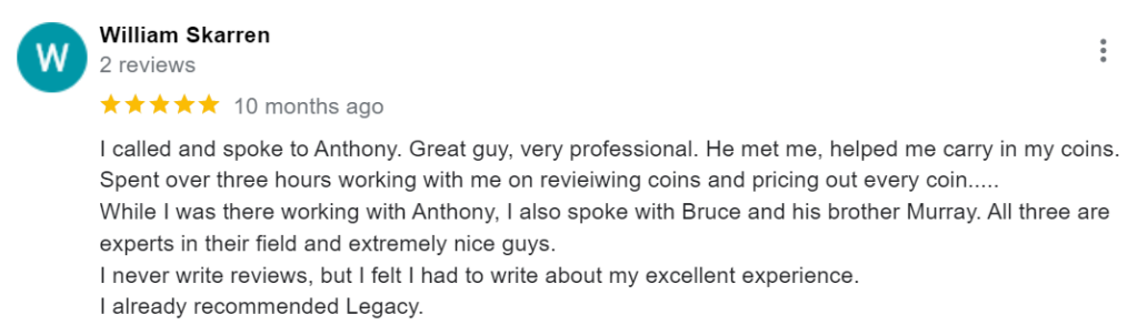 Positive Google review on LCC by William. He praises the company's support.
