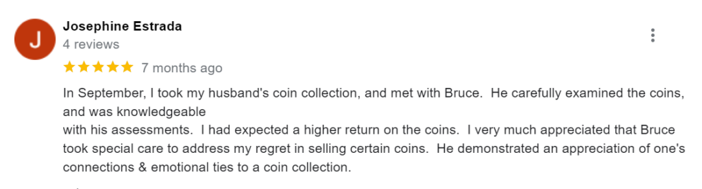 Josephine praises the supportive staff of Legacy Coins and Capital LLC