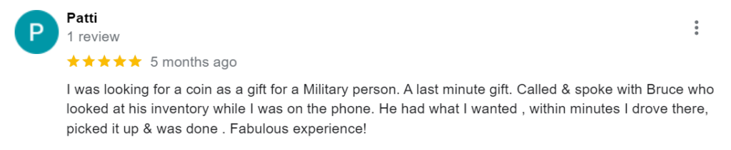 Positive LCC review by Patti on Google