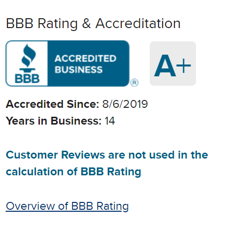 GSM BBB accreditation and rating