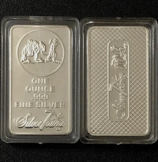 Photo of SilverTowne silver bars fake.