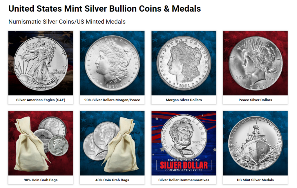 SilverTowne silver coins and medals