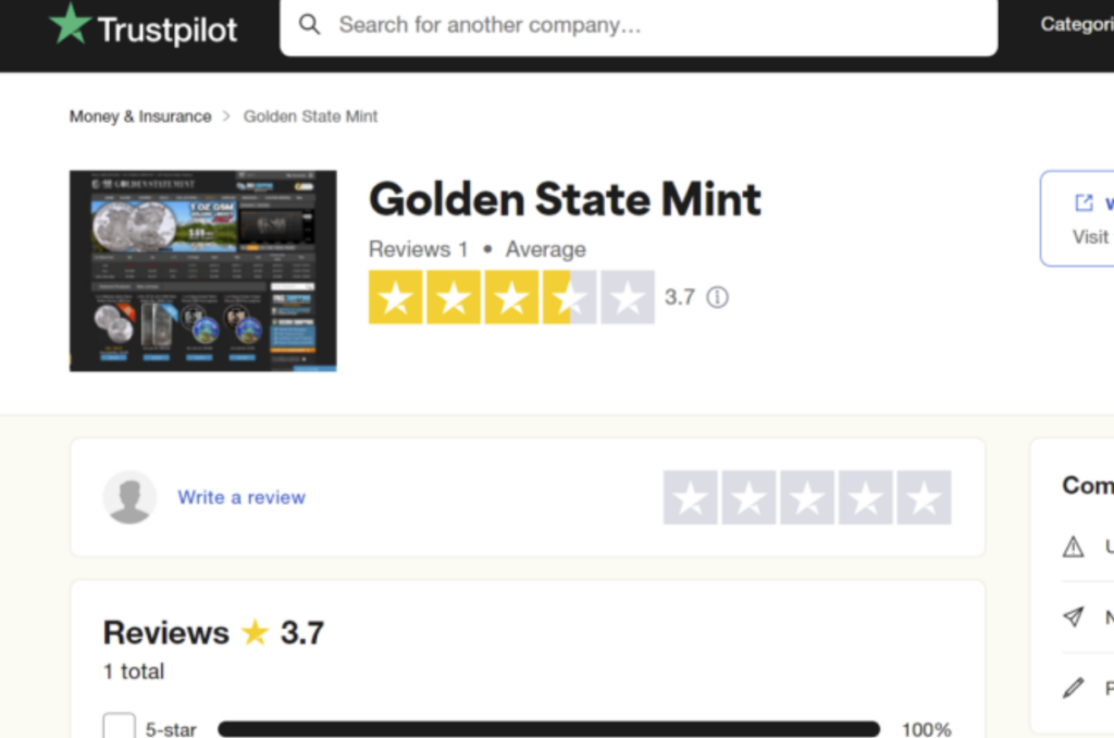 GSM Trustpilot rating