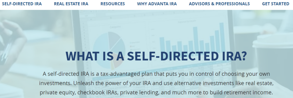 Advanta IRA LLC website
