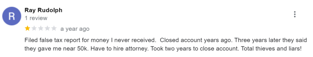 Entrust scam complaint about how they filed a fake tax report.