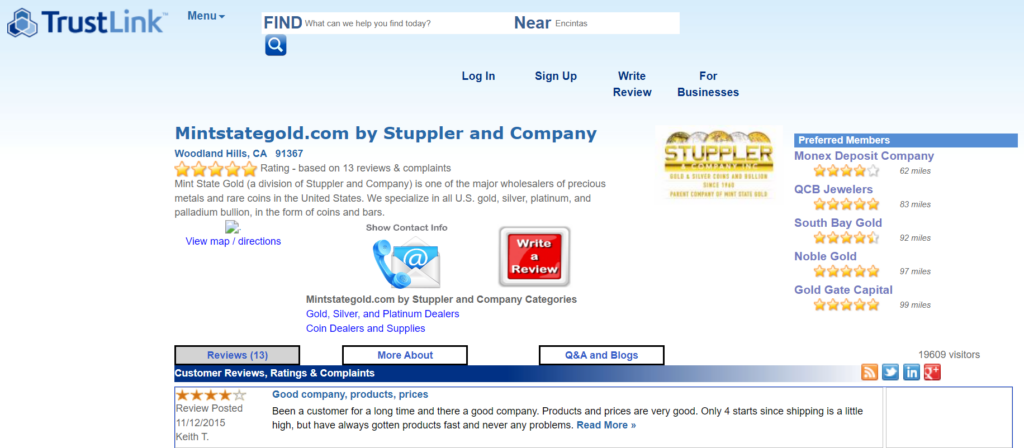 Stuppler and Company reviews on Trustlink