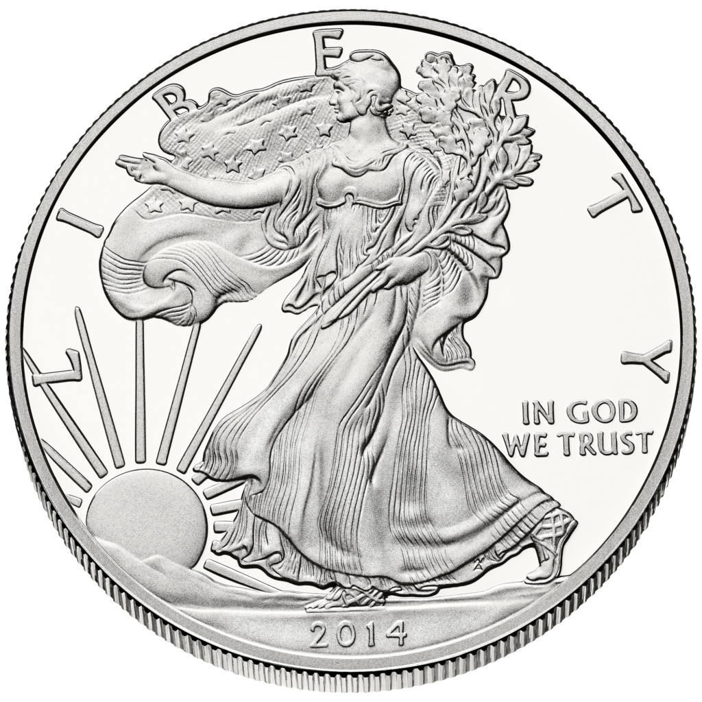 Silver bullion coin