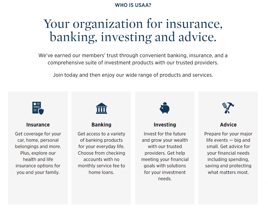 USAA services. They don't offer gold IRA.