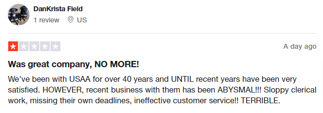 USAA gold IRA complaint about their poor work