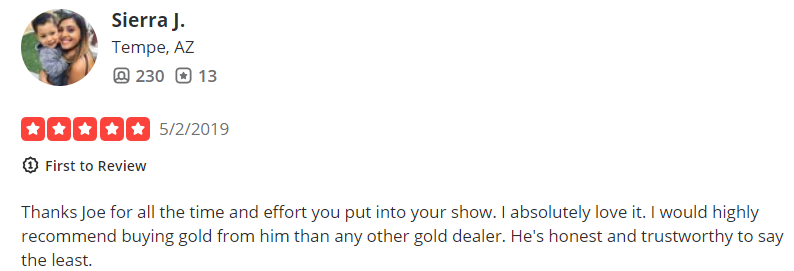 Positive review on Patriot Trading Group 