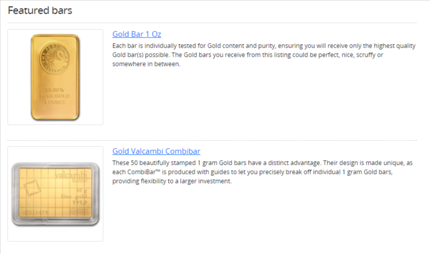 Gold Gate Capital Gold Bars