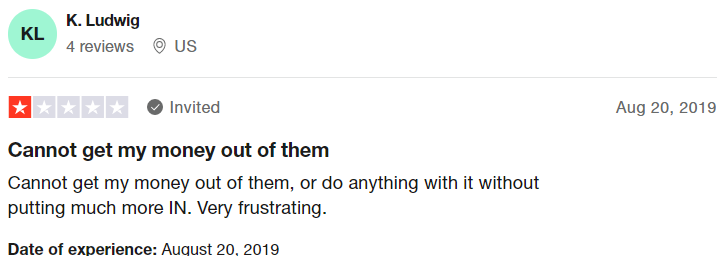 STRATA Trust Company complaint screenshot