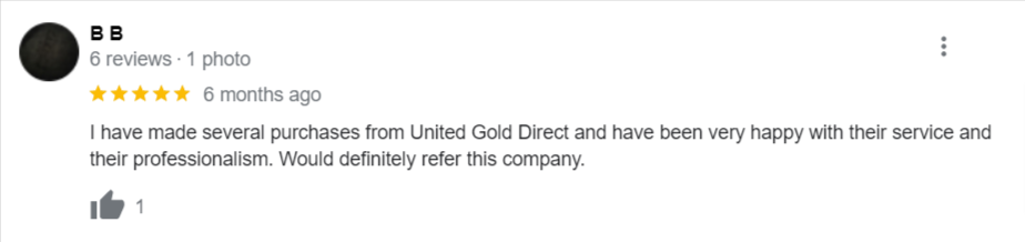 United Gold Direct reviews on Google