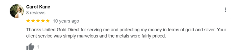 United Gold Direct benefits explained in a review by Carol