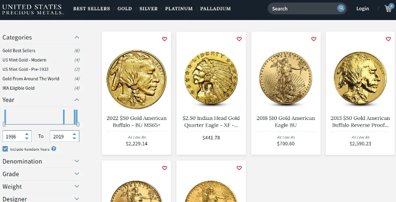 Gold coins