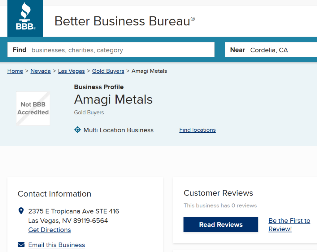 Amagi Metals BBB