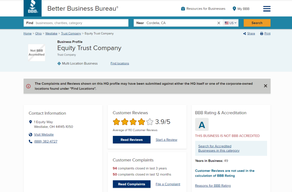 BBB Reviews
