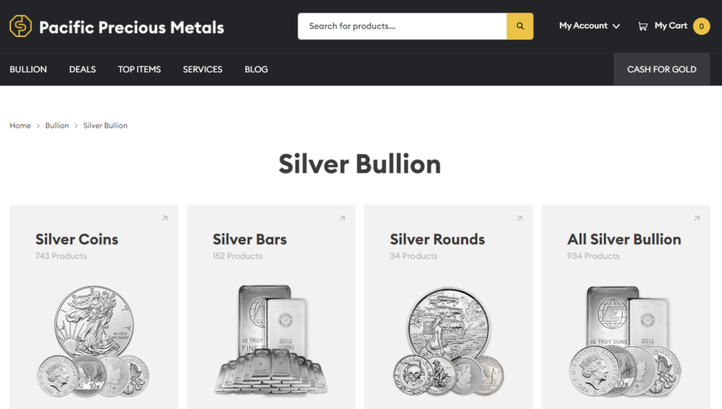 Pacific Precious Metals Silver Bullion
