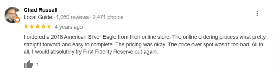 First Fidelity Reserve review about their reliability. 