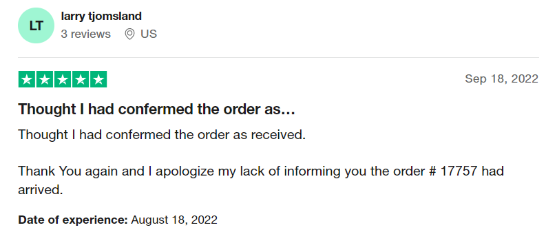 POSITIVE REVIEW