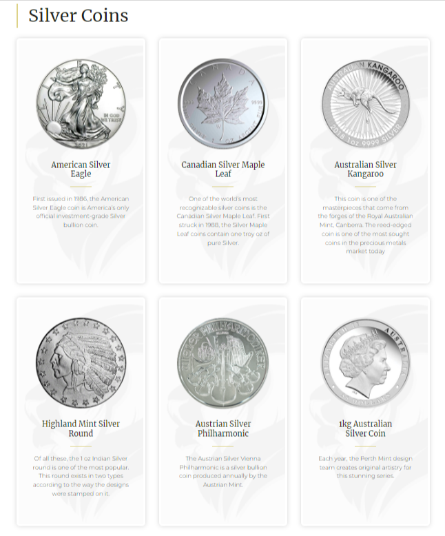 Silver Coins of Legacy Precious Metals