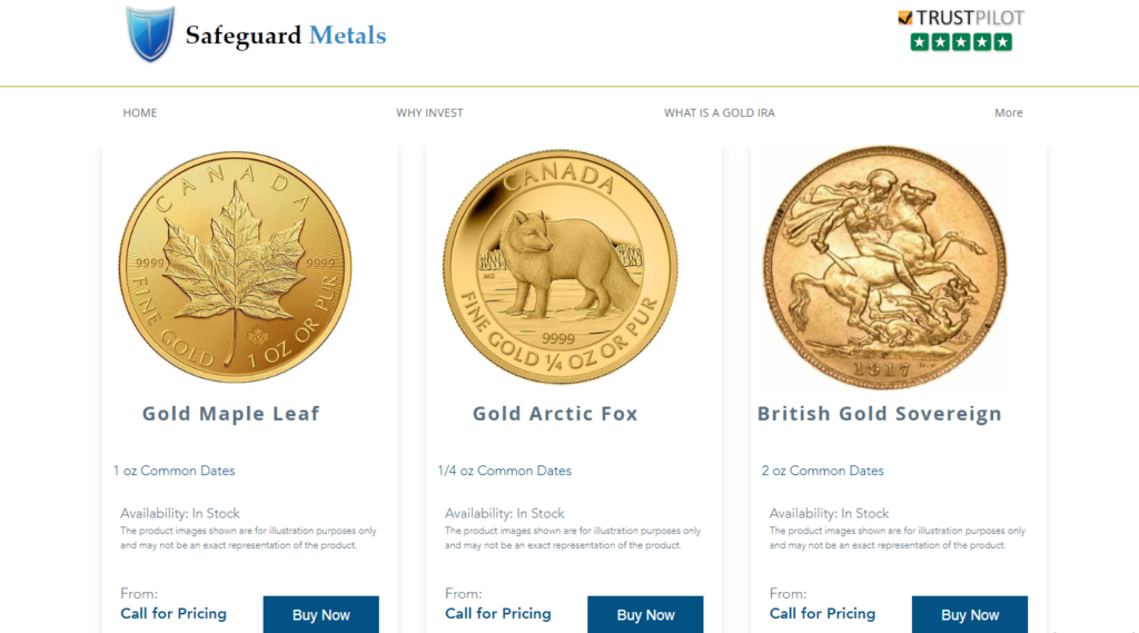 Gold Products by Safegaurd Metals