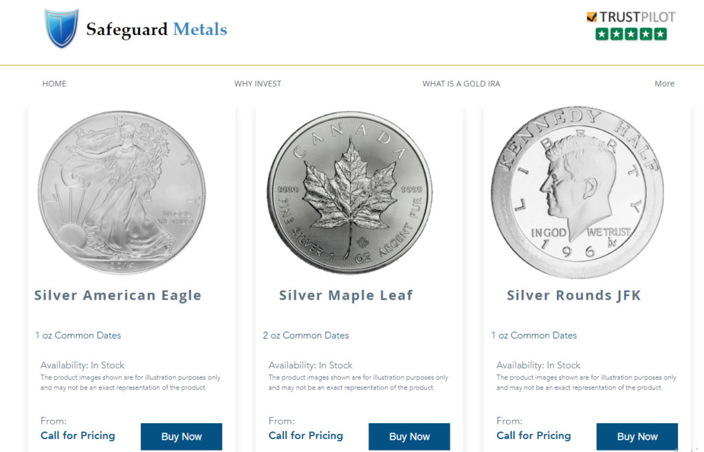 Silver Products by Safegaurd Metals