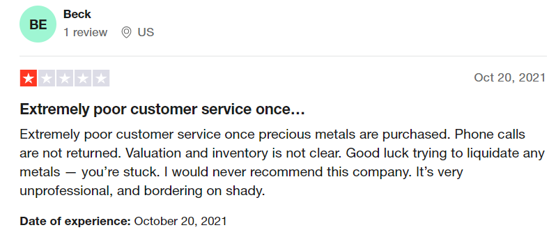 Negative Review