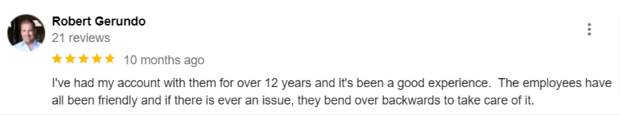 Positive Customer Review