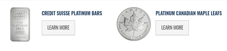 Platinum Coins & Bars