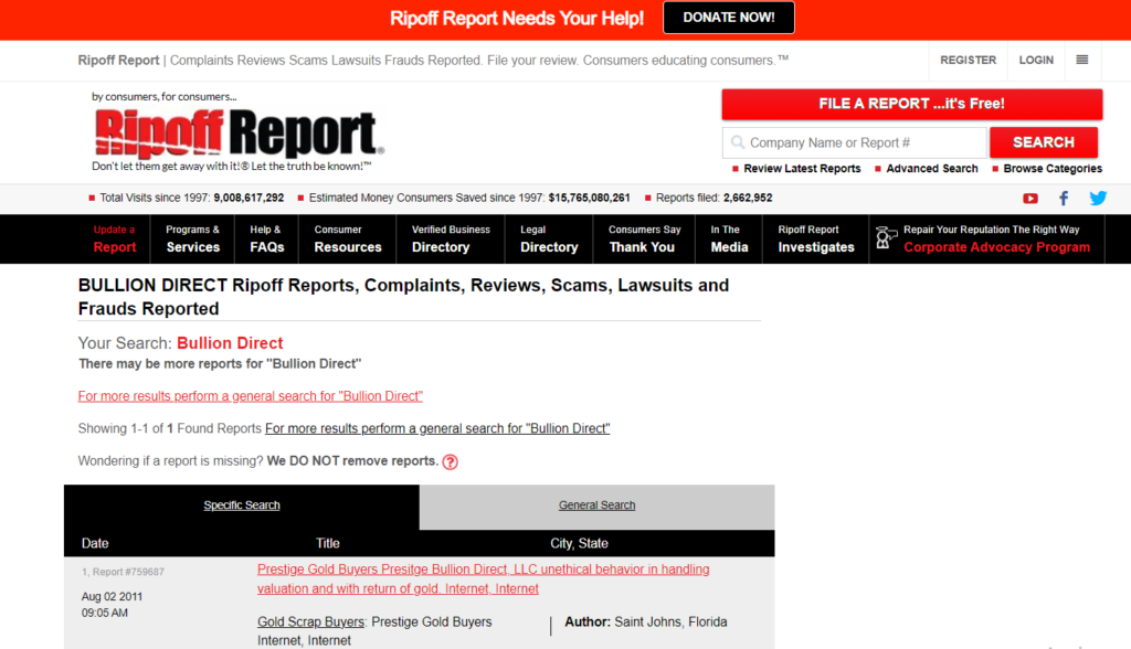 Ripoff Reports Review