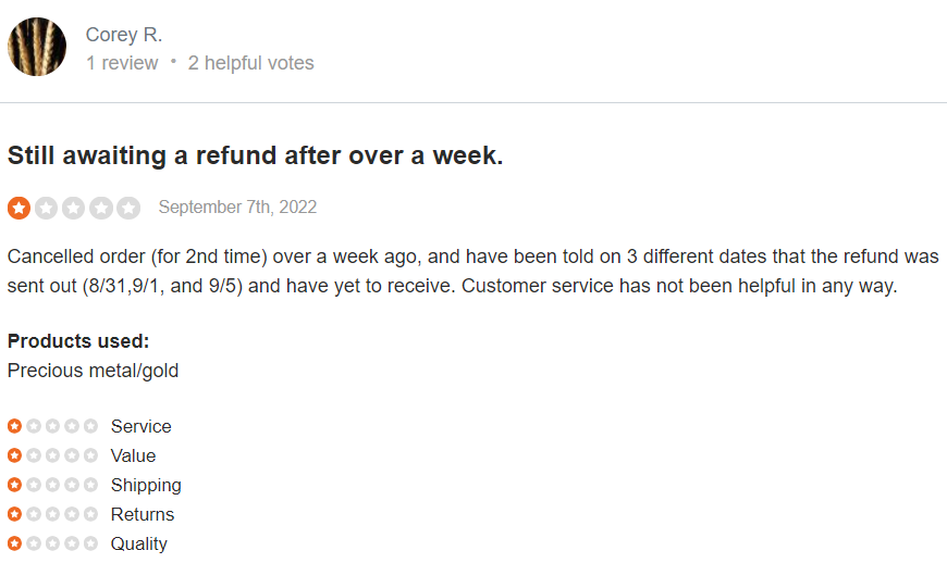 Negative Review