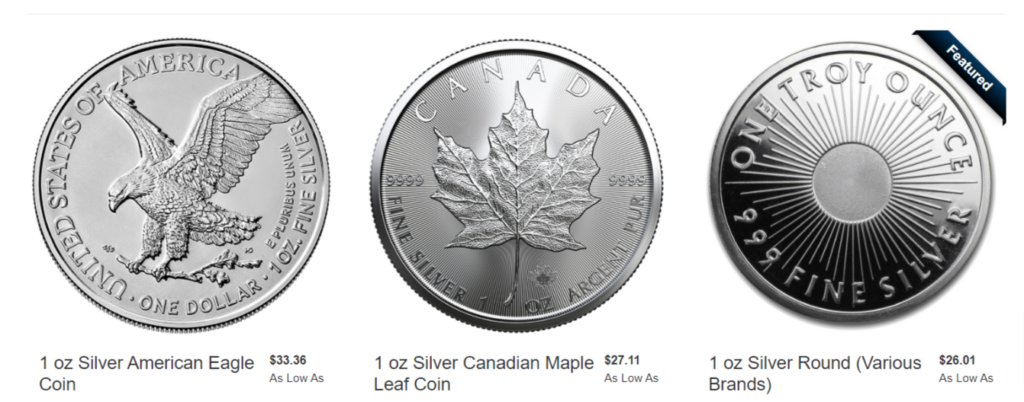 SWP Silver Coins 