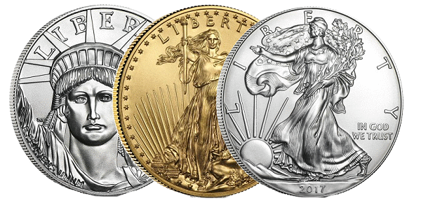 Gold and silver bullion coins