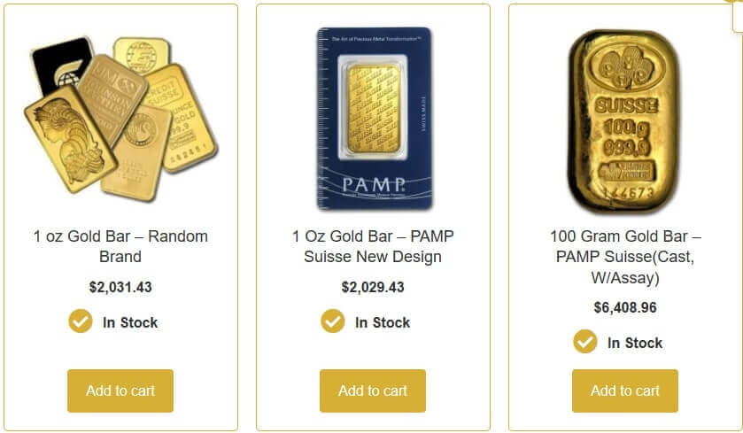Products by The Bullion Trading LLC