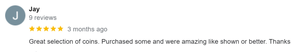 Positive Review of Great Souther Coins