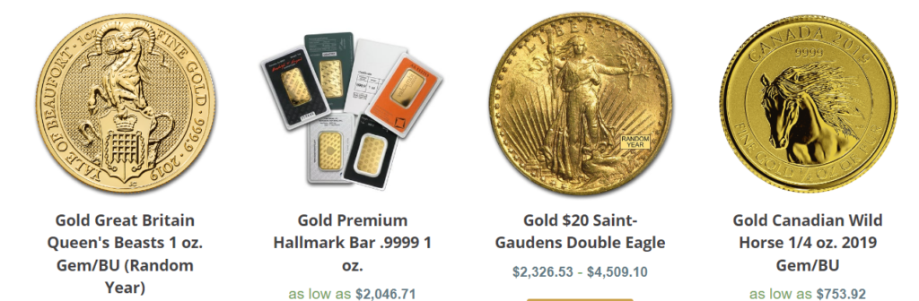 GSI Exchange gold