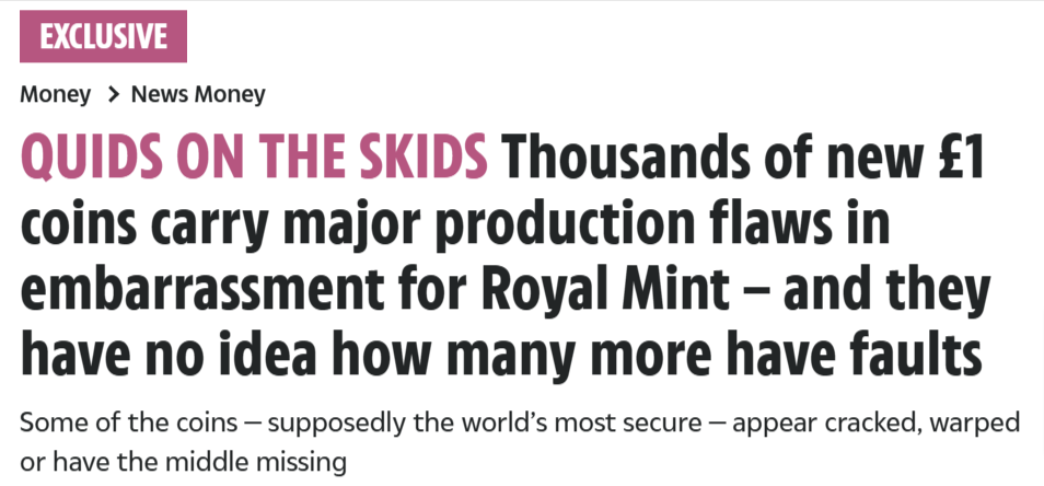 The Royal Mint scandal