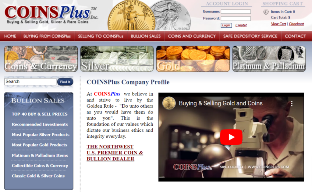 COINSPlus website