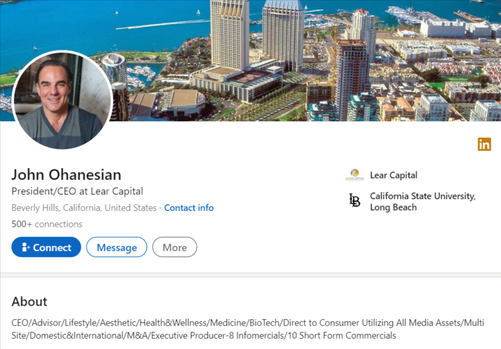 John Ohanesian Lear Capital LinkedIn