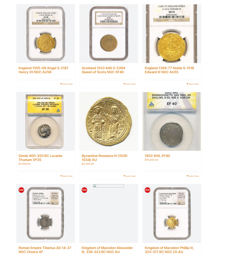 Rocky Mountain Coin Inc products 