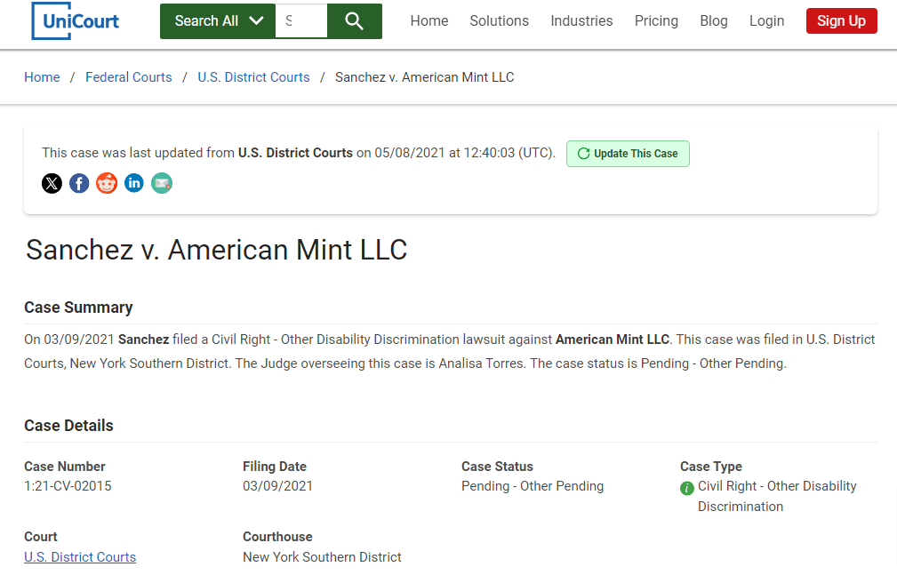 American Mint lawsuits 