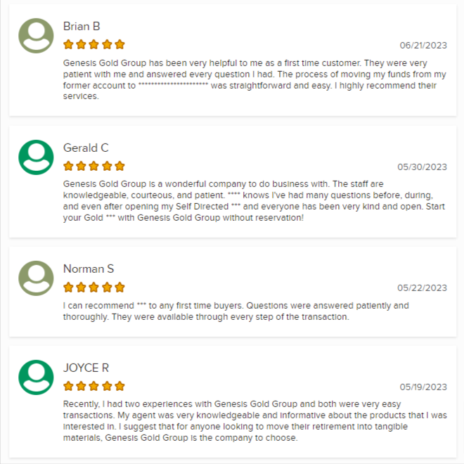 Genesis Gold Group customers review 