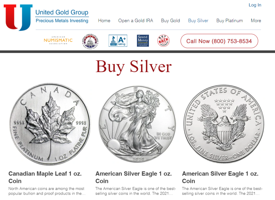 United Gold Group Silver Coins 